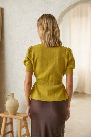 Refined Peplum Cardi