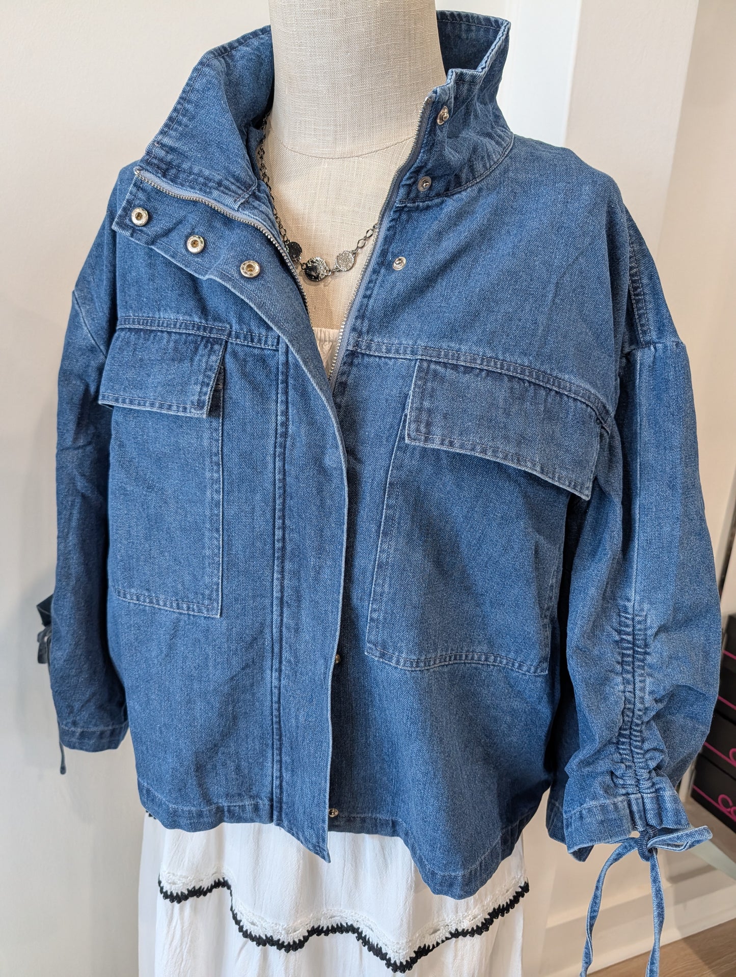 Gather it Denim Jacket