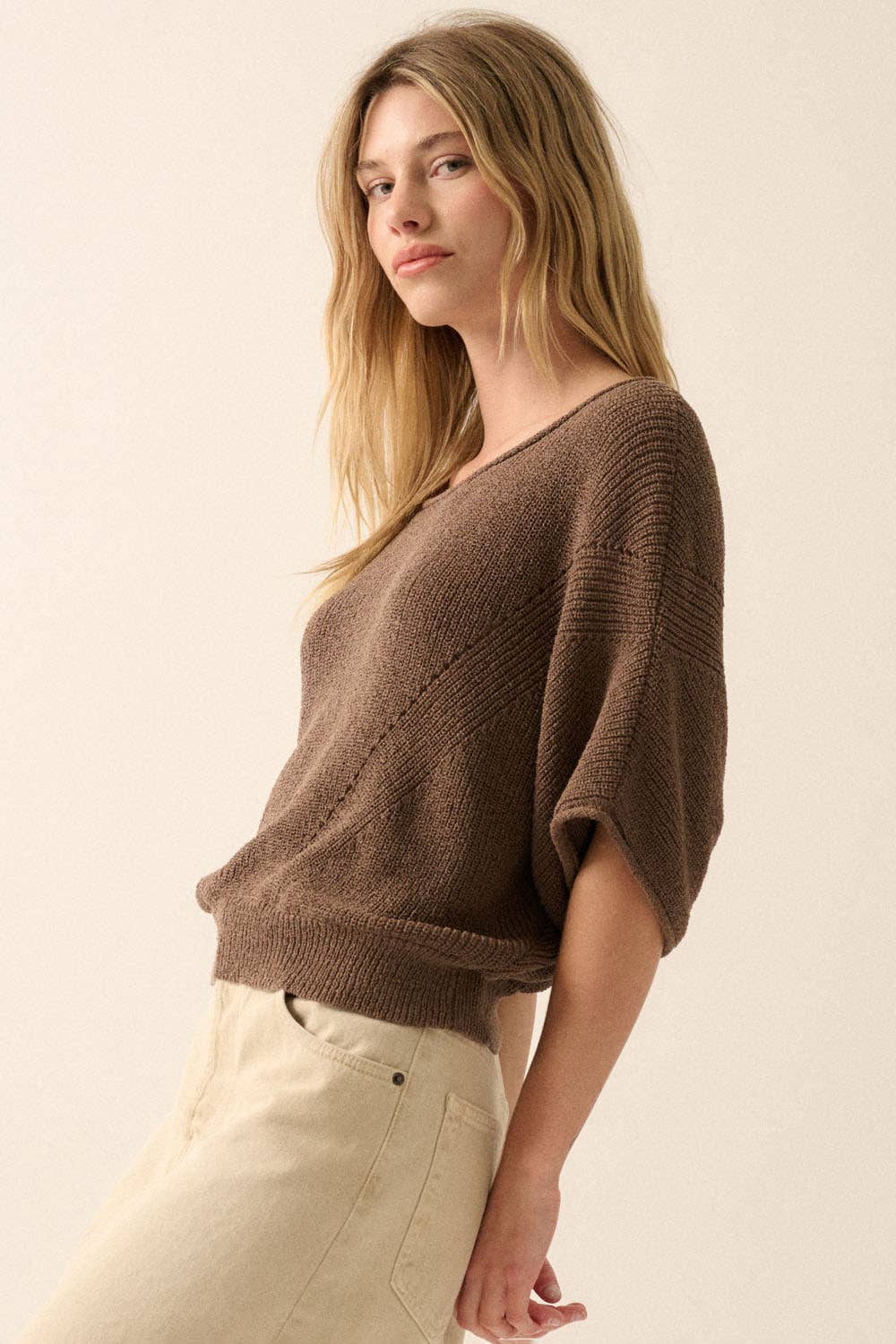 Pointelle Sweater
