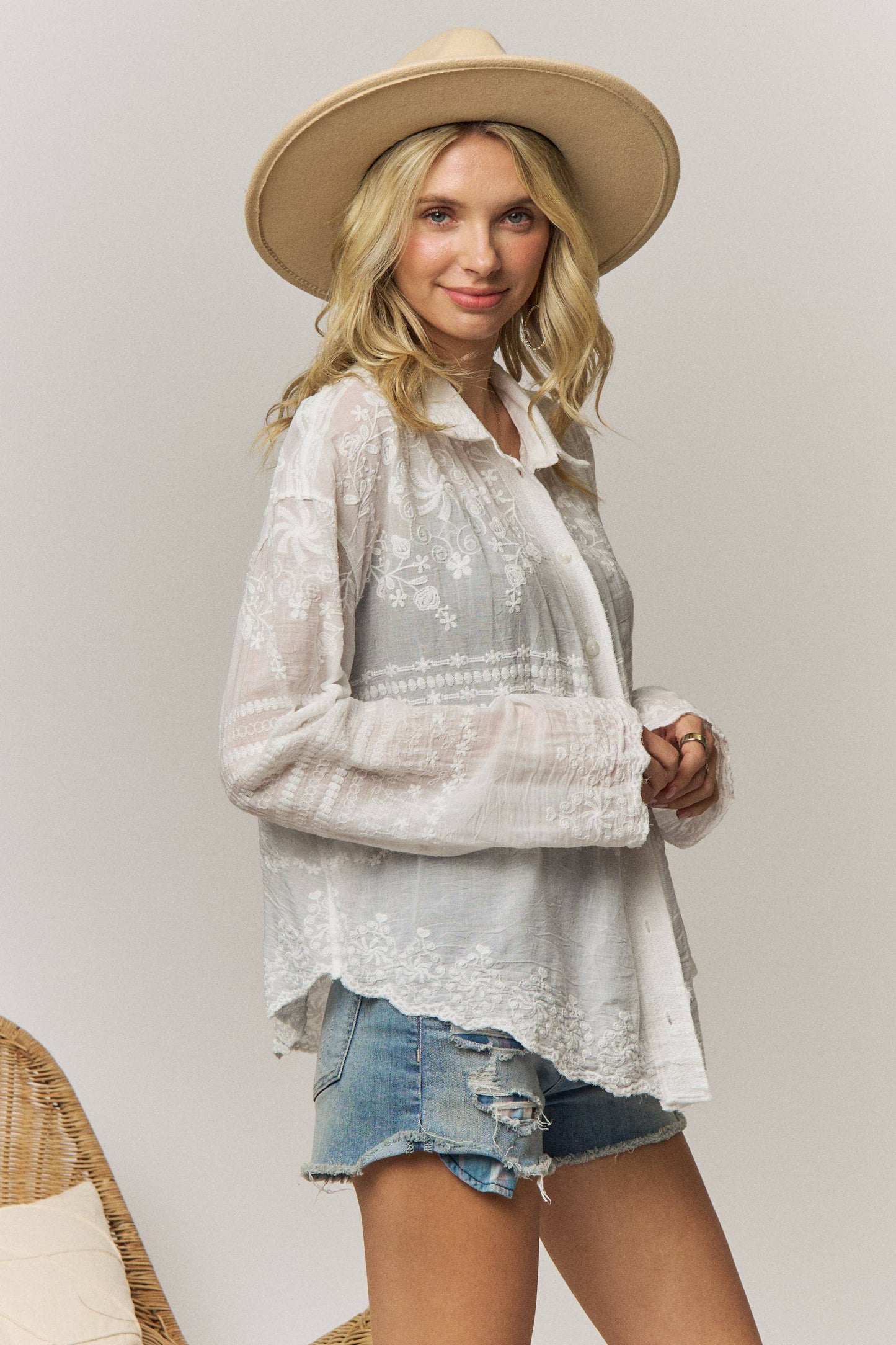 Felicity Sheer Blouse