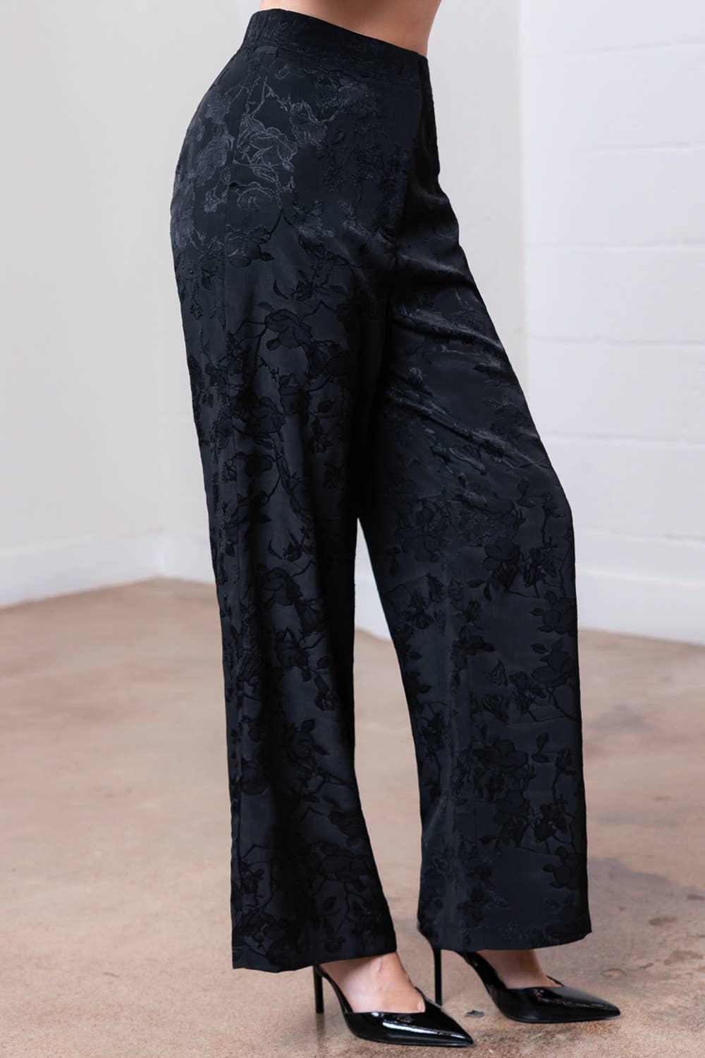 The Noir Jacquard Pant