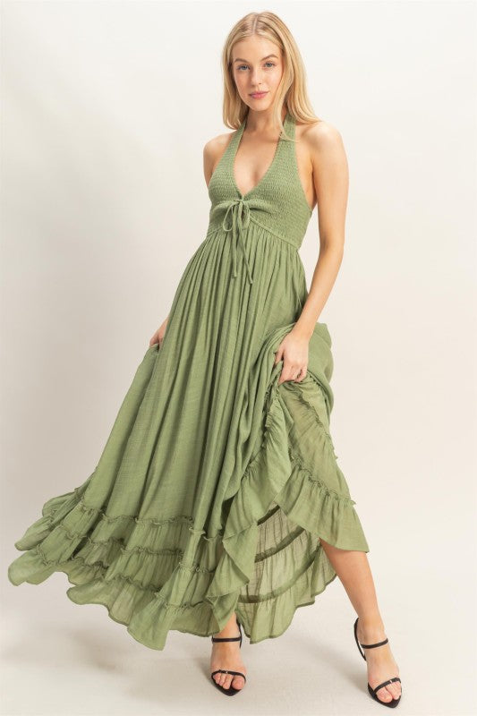 Ivy Halter Maxi Dress