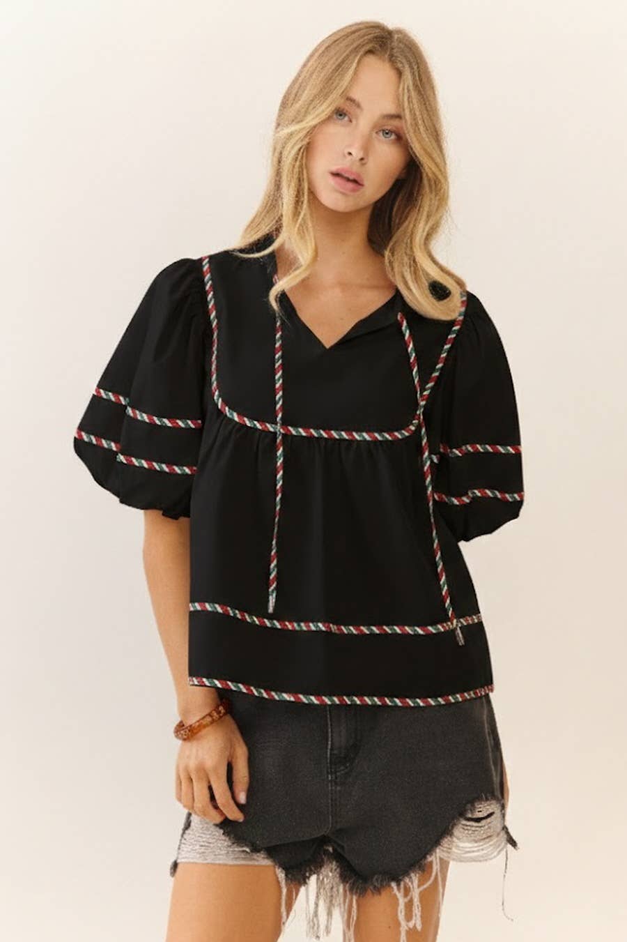 The Poplin Code Top