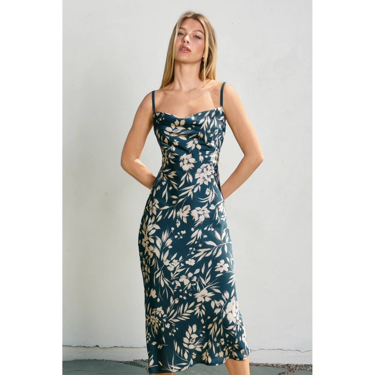 X Back Midi Dress