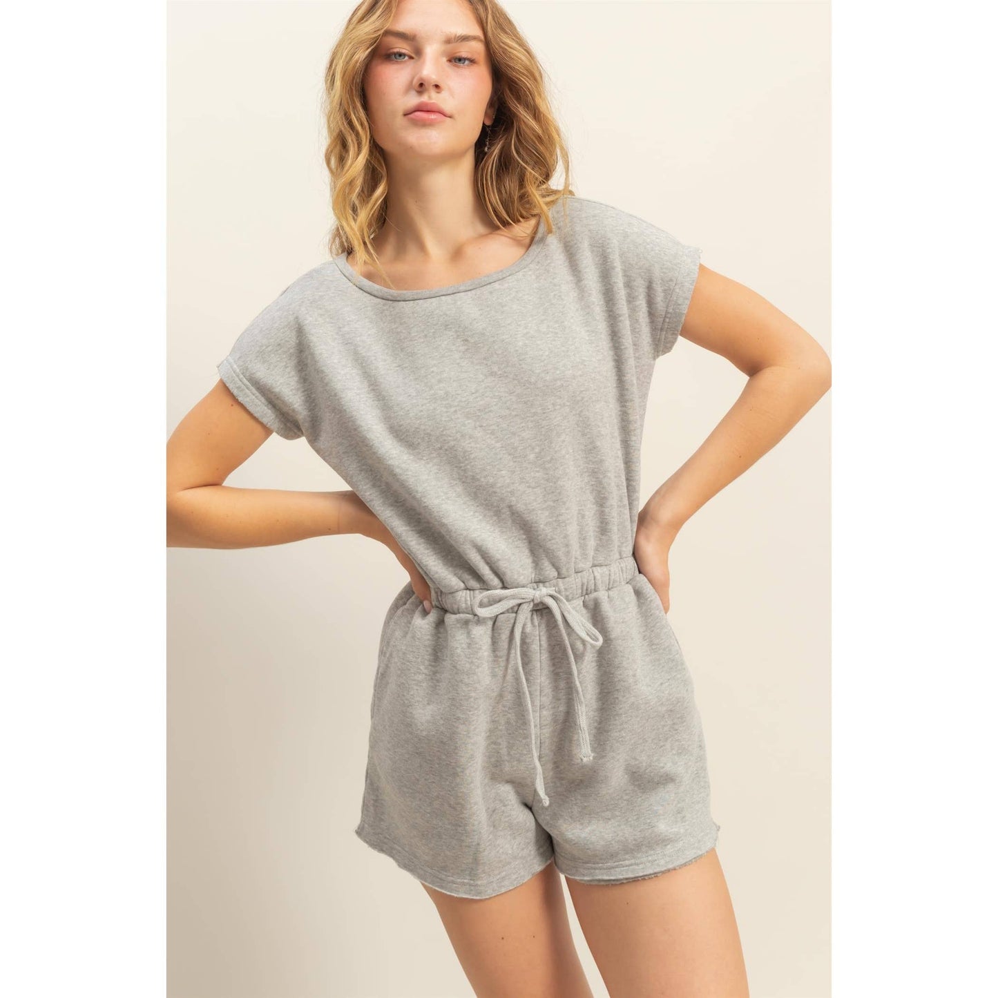 Chill Drawstring Waist Romper