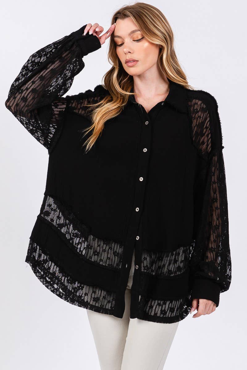 Cotton & Lace Blouse