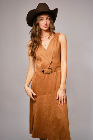 Kick It Up Suede Dress