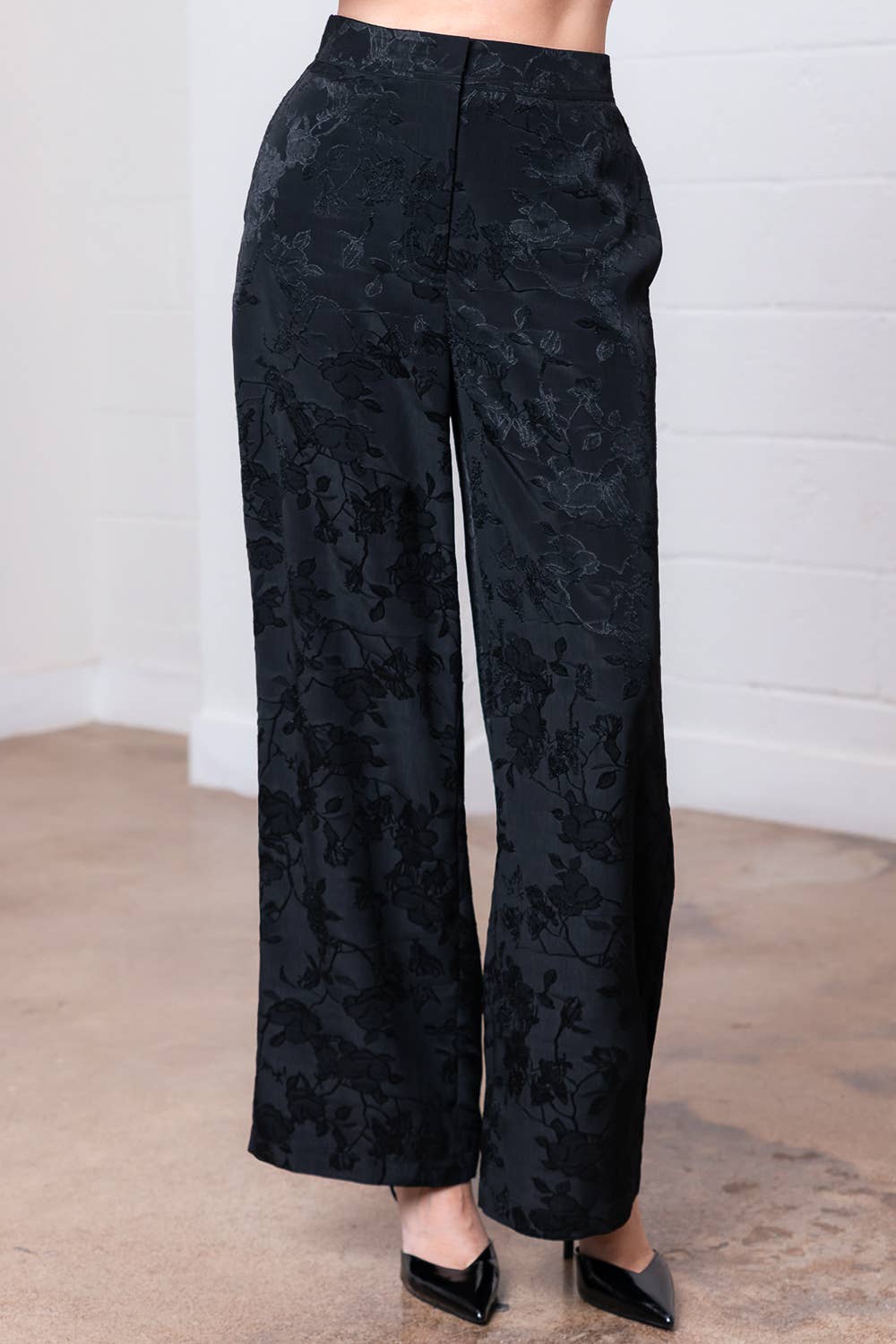 The Noir Jacquard Pant