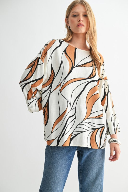 Amber Swirl Blouse