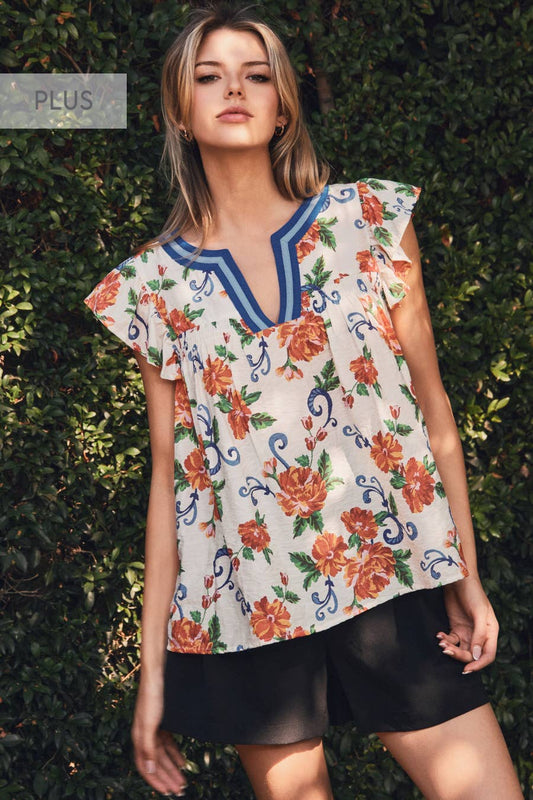Plus Sunny Days Blouse