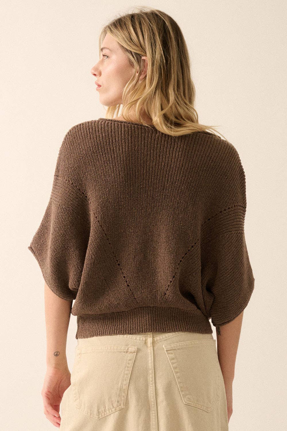 Pointelle Sweater