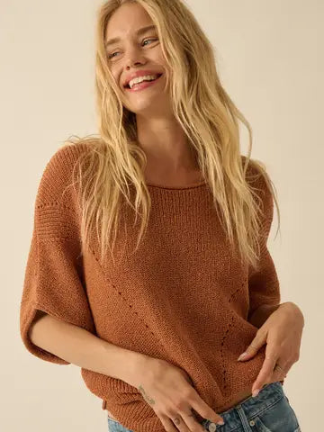 Pointelle Sweater