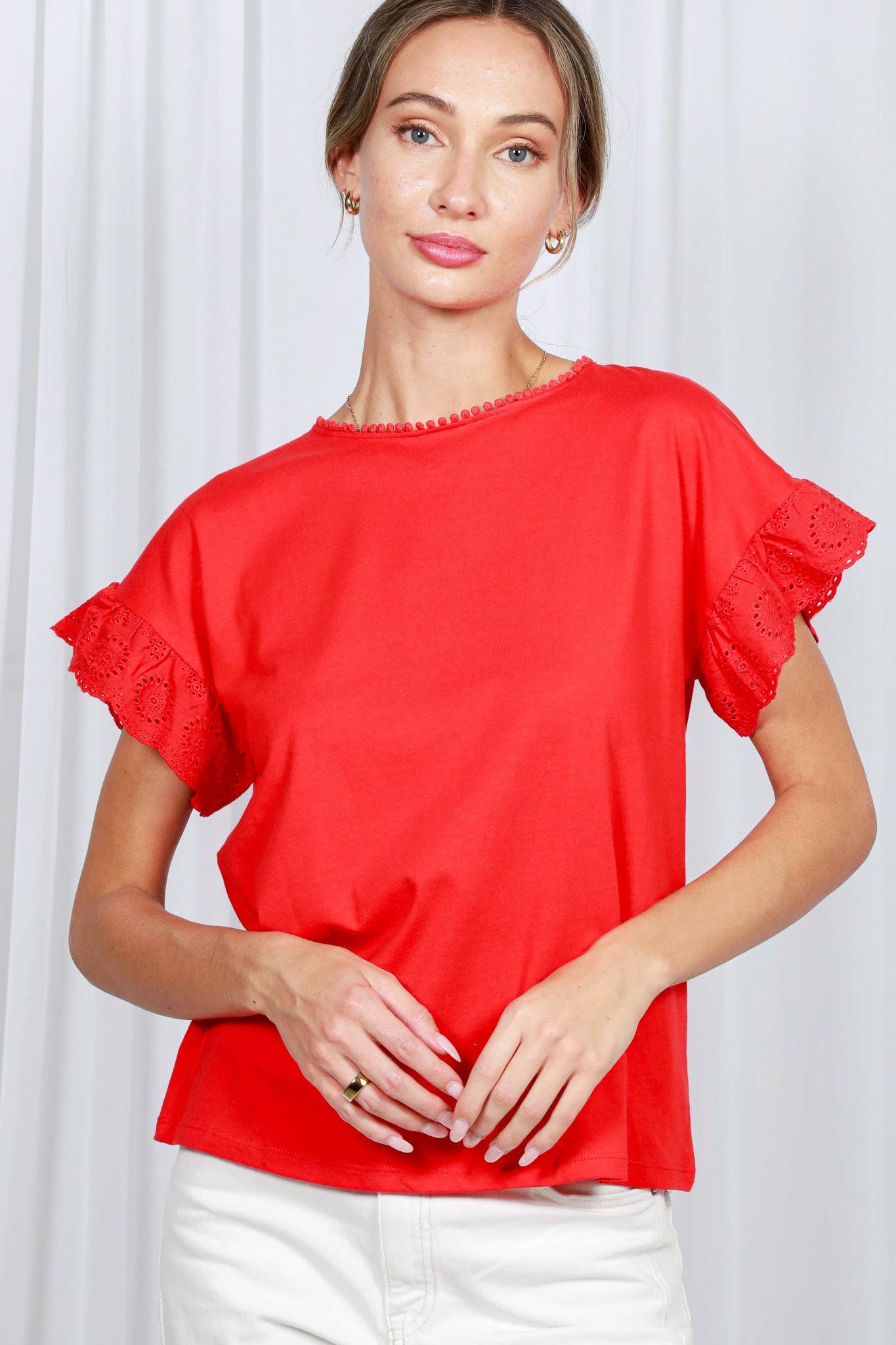 Elenore Eyelet Top