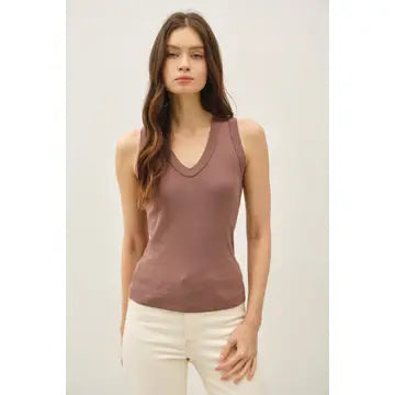 Ribbed V Tank