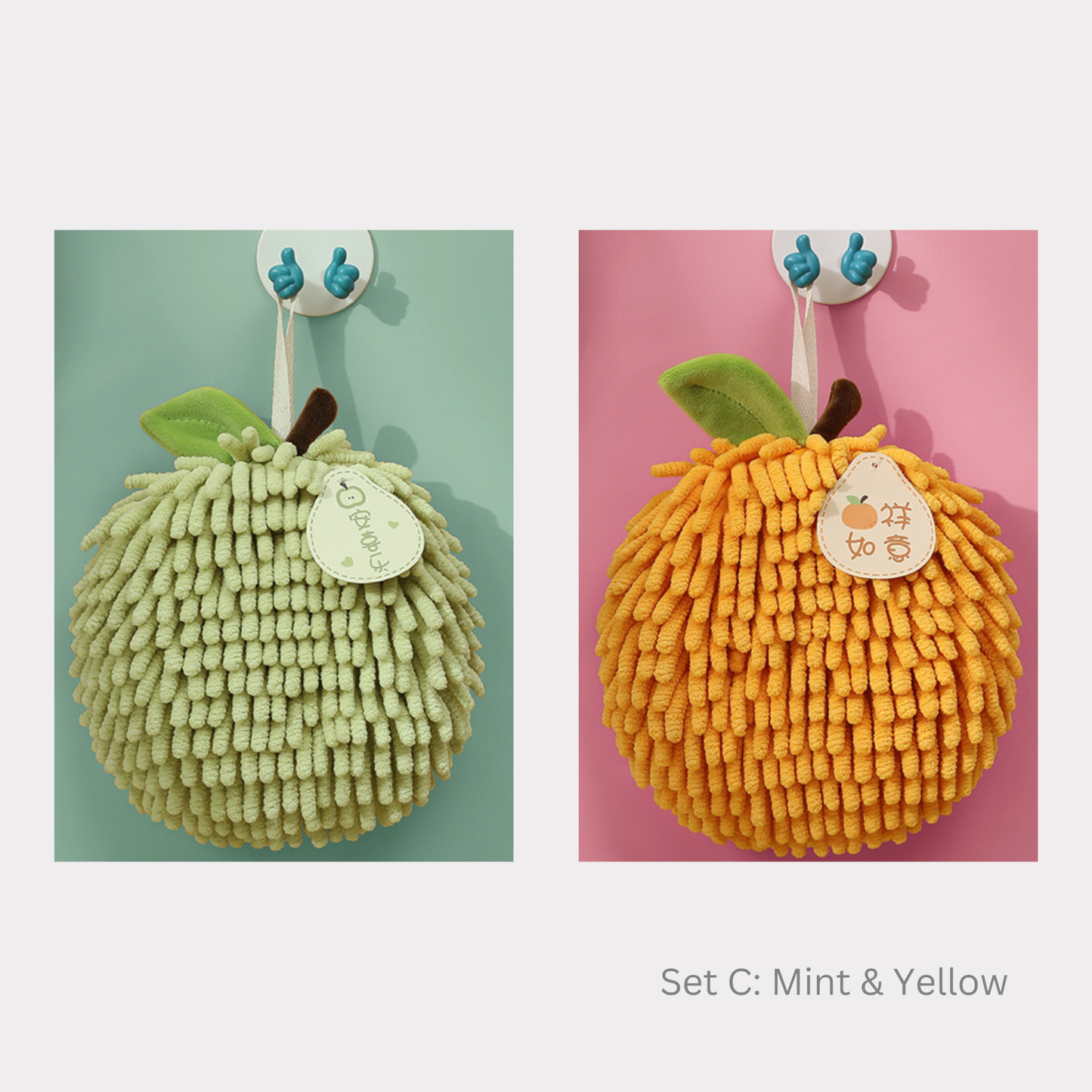 Chenille Hanging Hand Towels