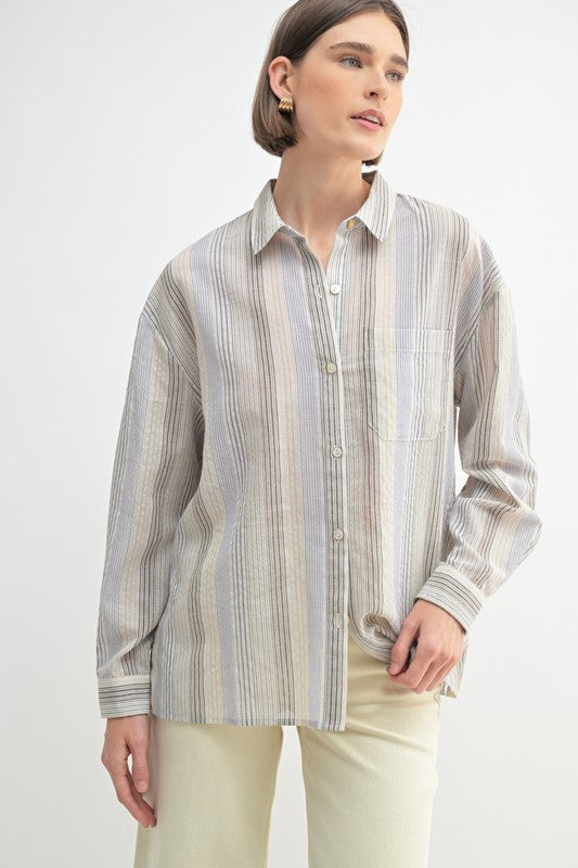 Billie Button Front Blouse