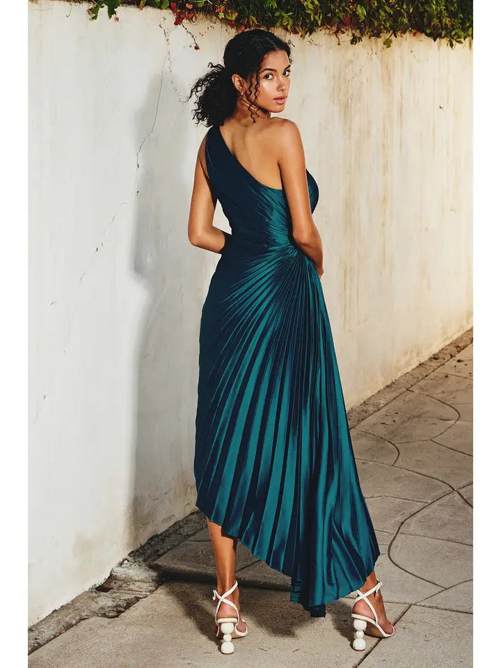 Aurora Pleated One Shoulder