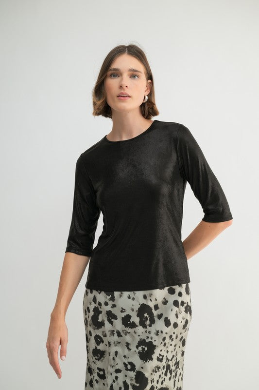 Black Glitz Top