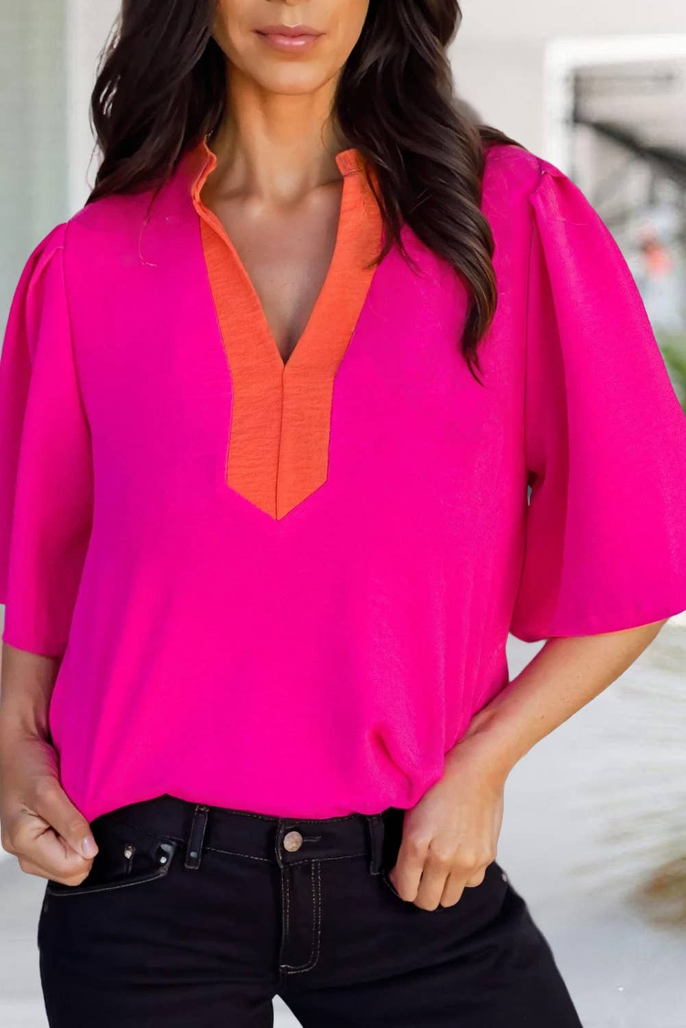 Vivid Colorblock Top