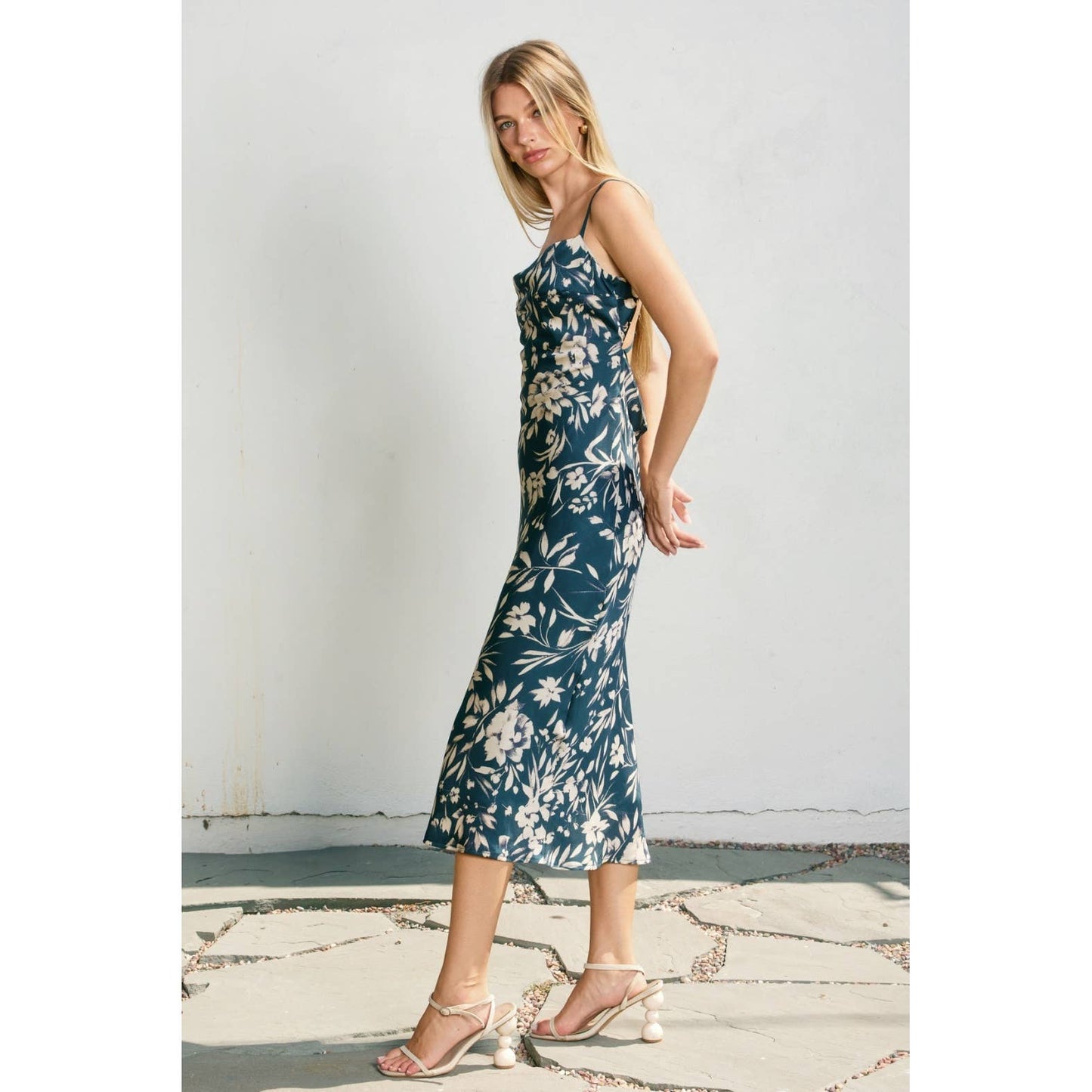 X Back Midi Dress