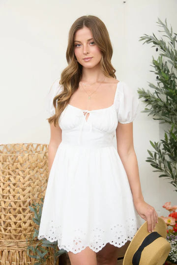 Eyelet & Lace Dress
