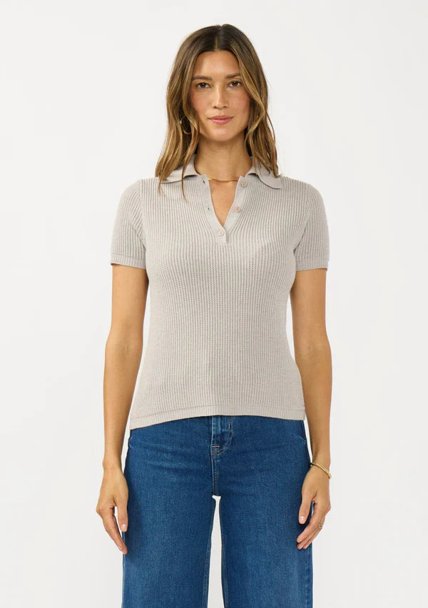 Waffle Knit Polo