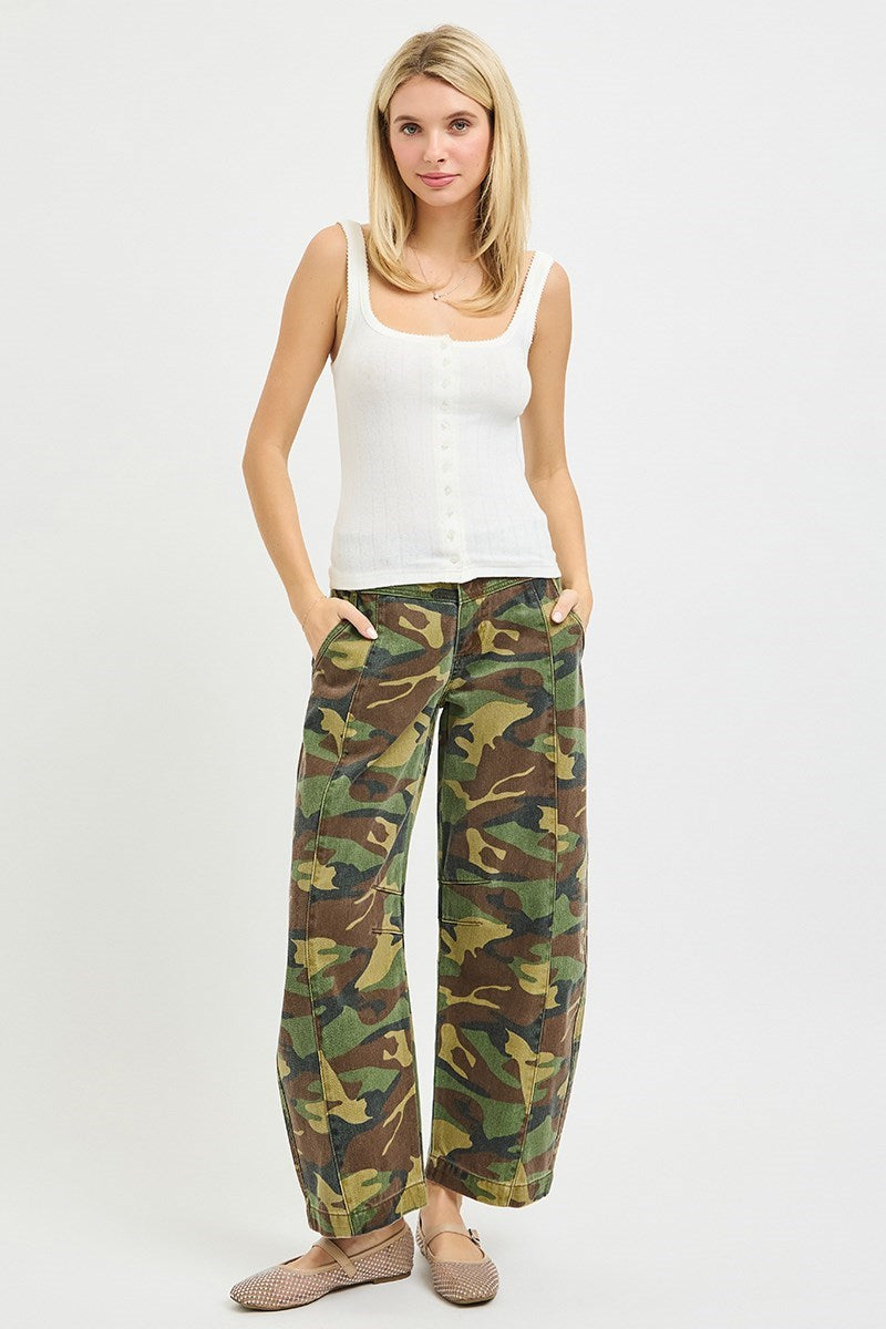 Rigid HR Camo Barrel Jean