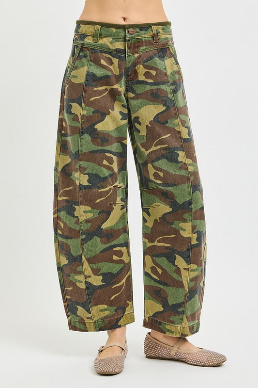 Rigid HR Camo Barrel Jean