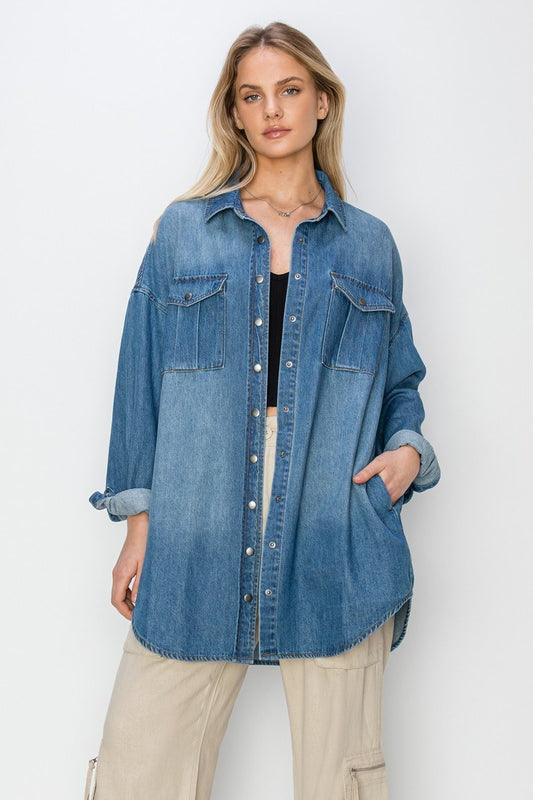 Oversized Denim Shirt/Jacket