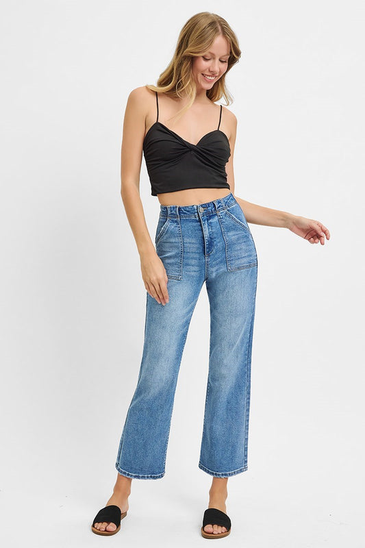 Thea HR Ankle Flare  Patch pocket