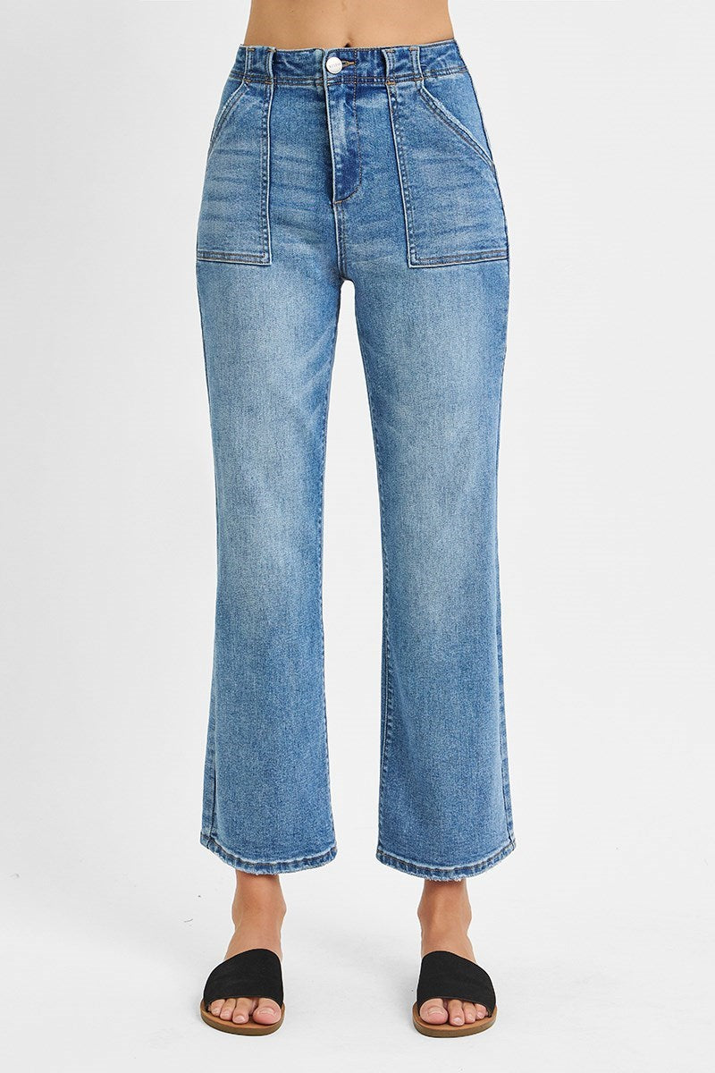Thea HR Ankle Flare  Patch pocket