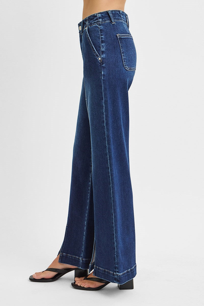 HR Wide Leg w Front Slit