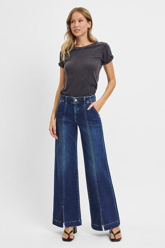 HR Wide Leg w Front Slit
