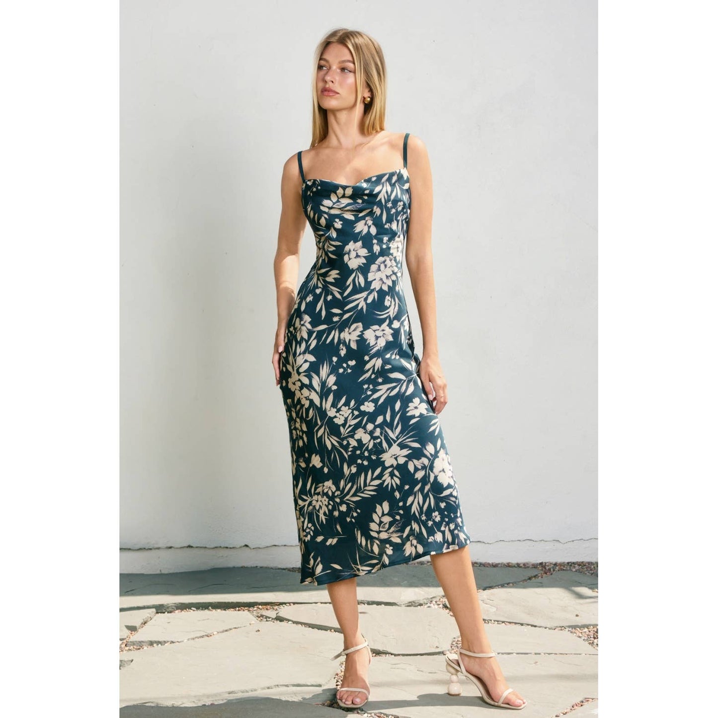 X Back Midi Dress