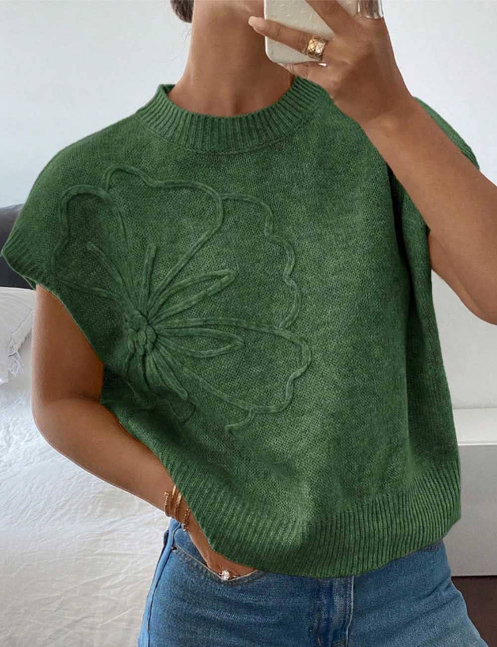 Verde Flora Sweater