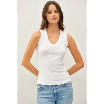 Ribbed V Tank