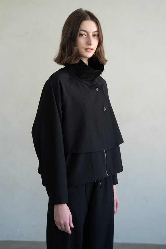 High Neck Two Way Jacket