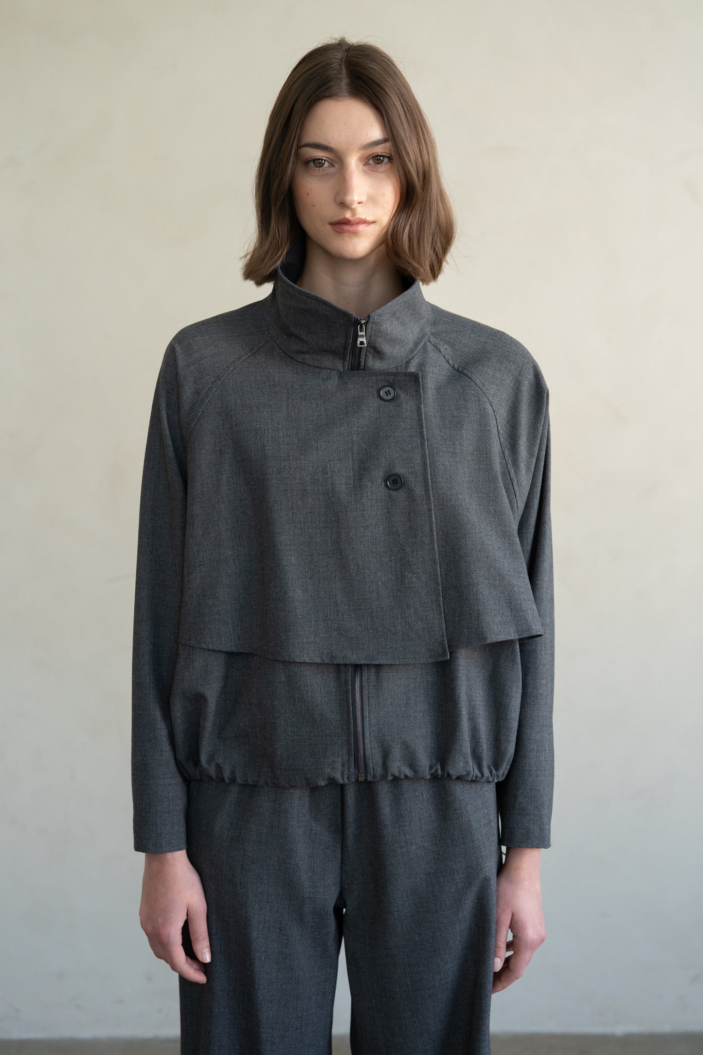 High Neck Two Way Jacket