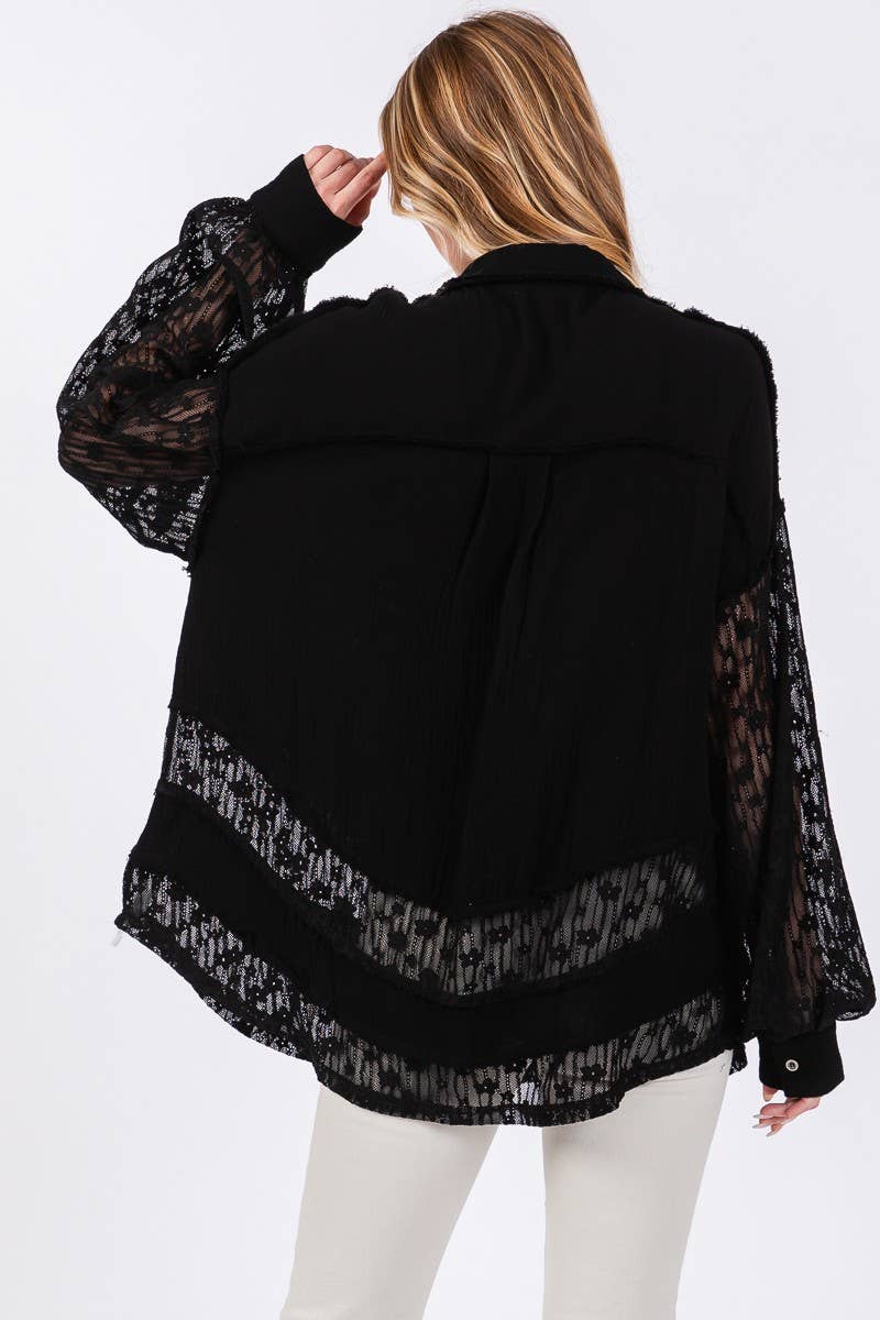 Cotton & Lace Blouse