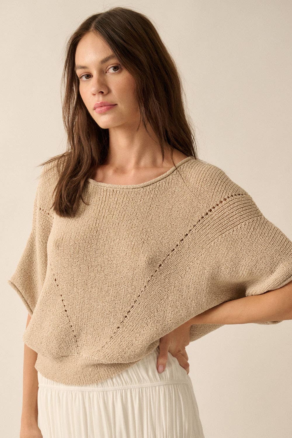 Pointelle Sweater