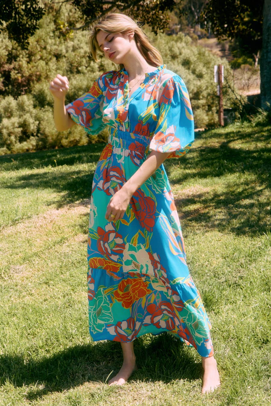 Blue Skies Midi Dress