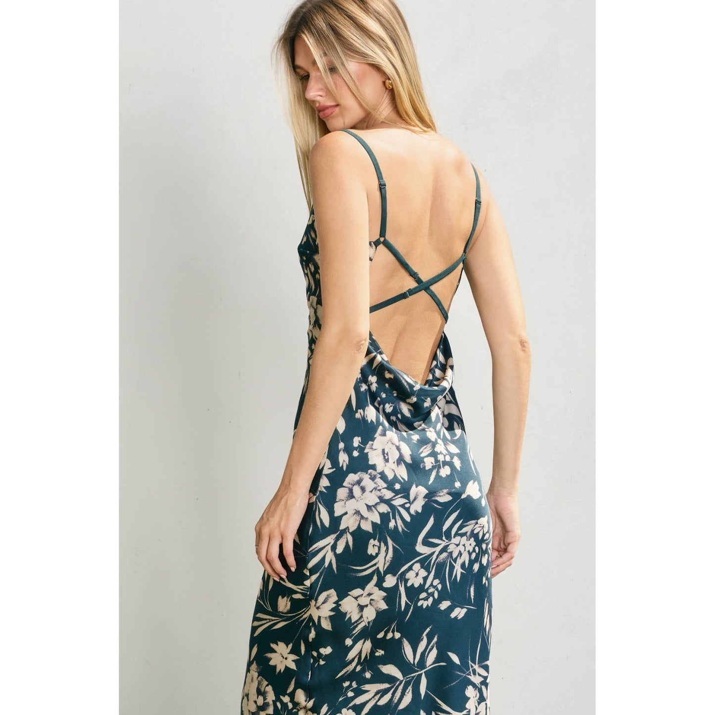X Back Midi Dress