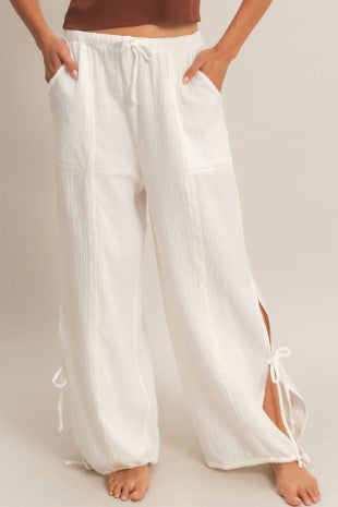 Gauze Tied Joggers