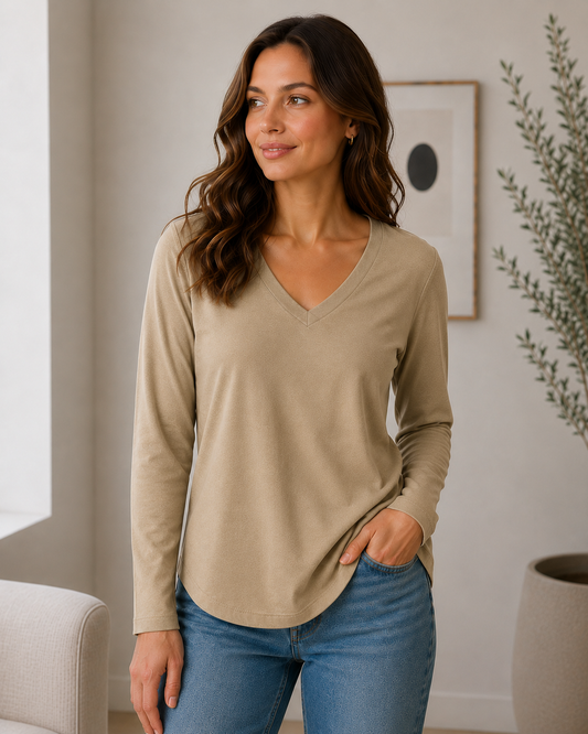 Rootease V-Neck Long Sleeve