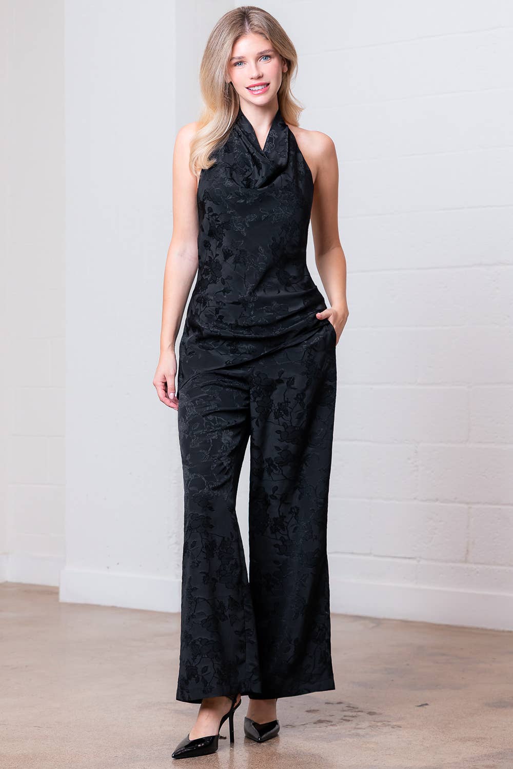 The Noir Jacquard Pant
