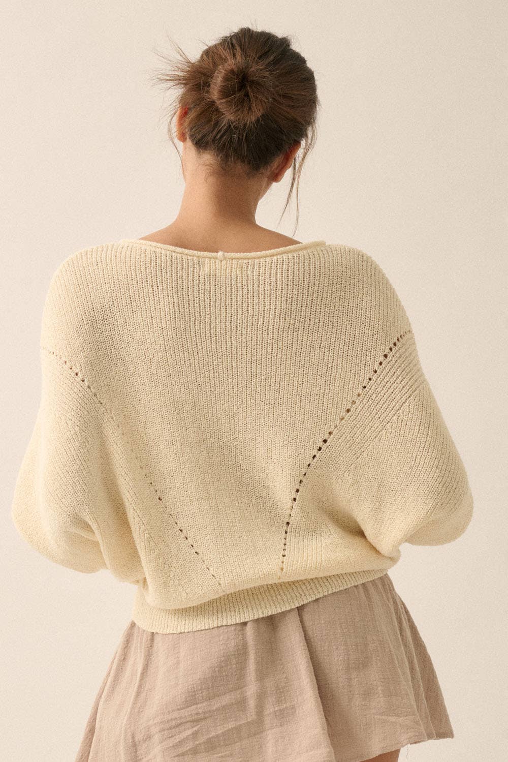 Pointelle Sweater