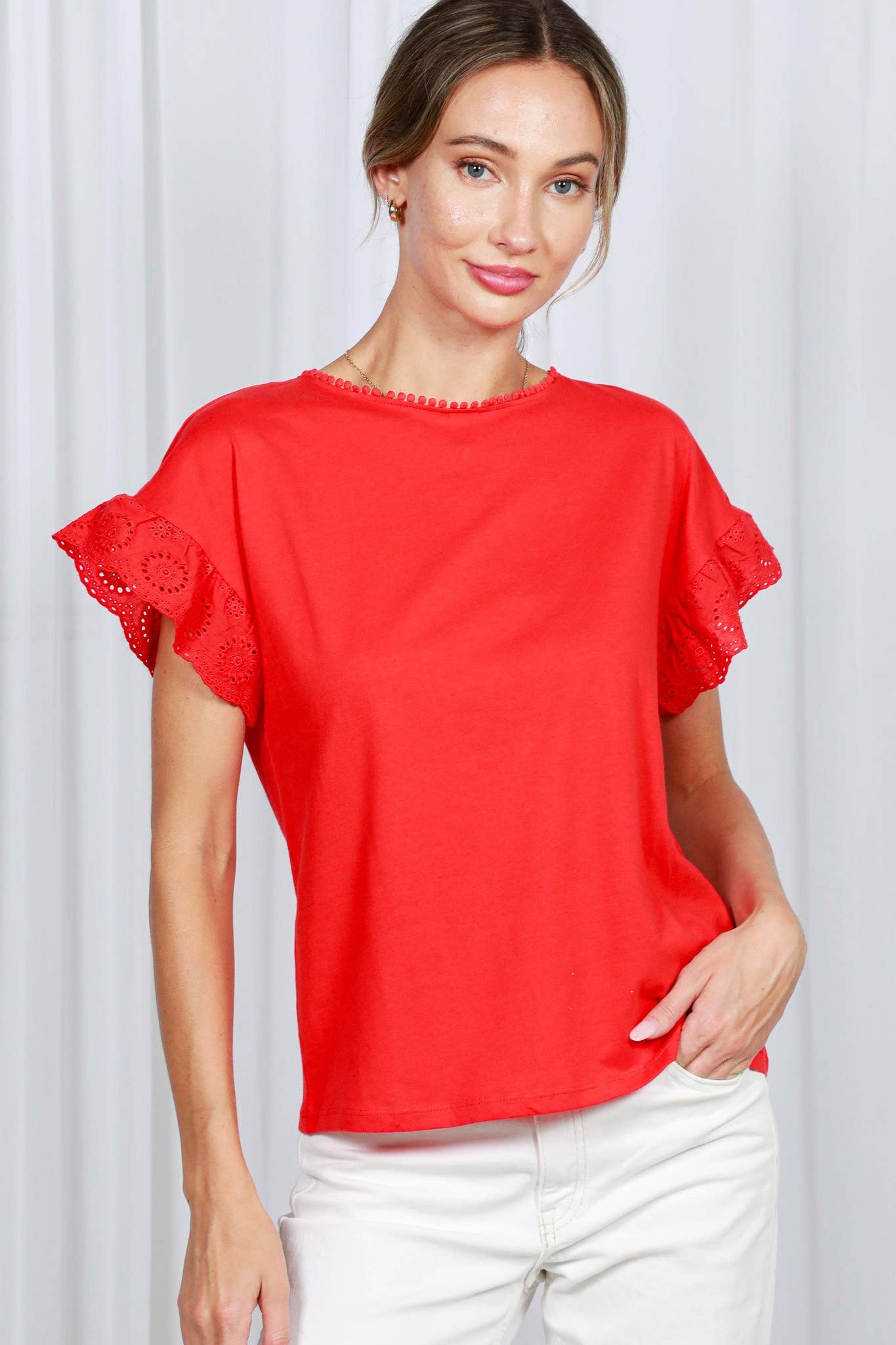Elenore Eyelet Top