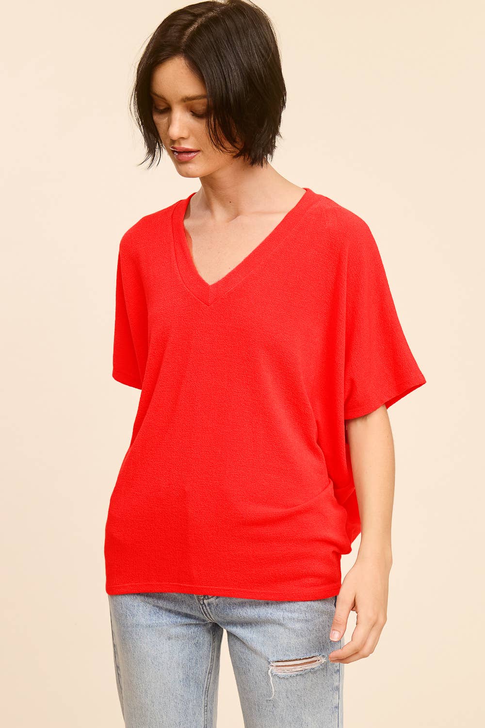 The Margot Crepe Hacci Dolman Top