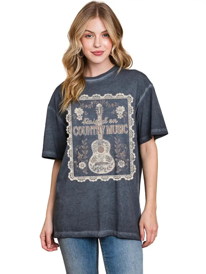 Raised on Country Music Tee