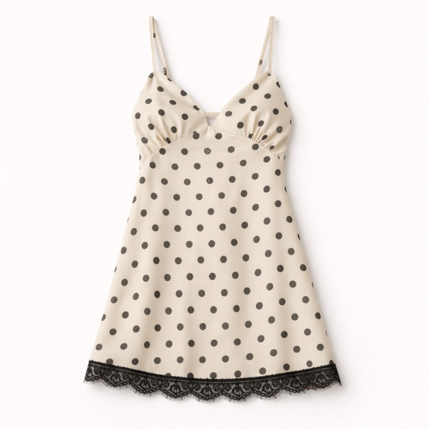 Polka Dot Viscose Slip Nightdress